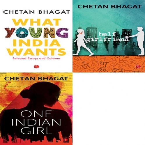 One Indian Girl + Half Girlfriend + What Young India Wants: Selected Non - Fiction (Set of 3 Books)