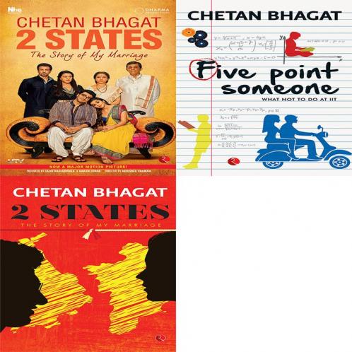 2 States: The Story of My Marriage + Five Point Someone ; What Not To Do at IIT + 2 States the Story of My Marriage (Set of 3 Books)