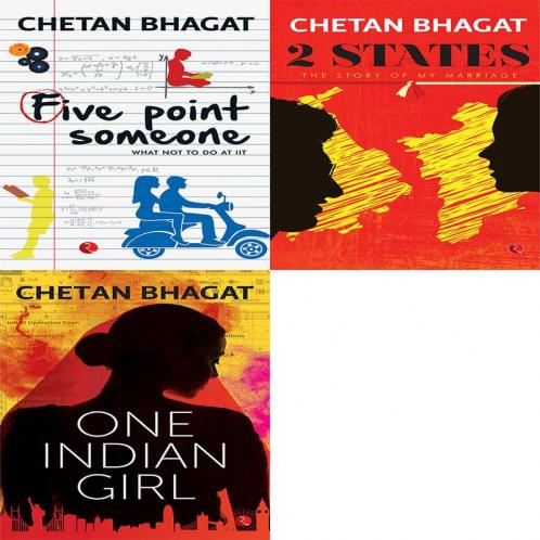 One Indian Girl + 2 States: The Story of My Marriage + Five Point Someone ; What Not To Do at IIT (Set of 3 Books)