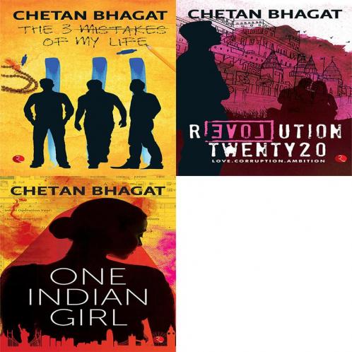One Indian Girl + Revolution Twenty 20: Love. Corruption. Ambition + The 3 Mistakes of My Life (Set of 3 Books)
