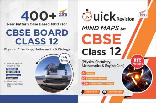 400 +  New Pattern  Case Based MCQs & Quick Revision Mind-Maps/Notes for CBSE Class XII ( Physics /Chemistry /Math/ Core English )