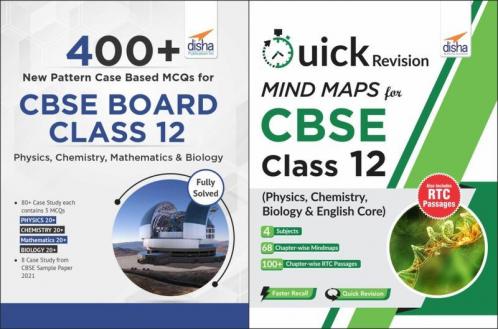 400 +  New Pattern  Case Based MCQs & Quick Revision Mind-Maps/Notes for CBSE Class XII ( Physics /Chemistry /Biology/ Core English )
