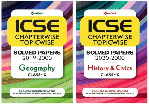 Combo Of ICSE Chapterwise Geography 10th  & ICSE Chapterwise History & Civics 10th  Set of 2 Books