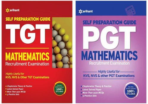 Combo Of TGT Guide Mathematics Recruitment Examination & PGT Guide Mathematics Recruitment Examination Set of 2 Books