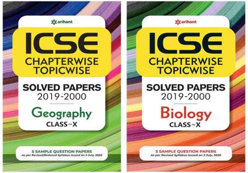 Combo Of ICSE Chapterwise Geography 10th  & ICSE Chapterwise Biology 10th  Set of 2 Books