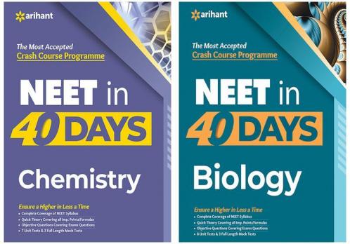 Combo Of 40 Days NEET Chemistry (E) & 40 Days NEET Biology (E)  Set of 2 Books