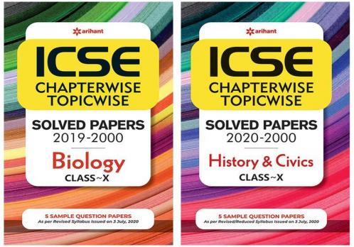 Combo Of ICSE Chapterwise Biology 10th  & ICSE Chapterwise History & Civics 10th  Set of 2 Books