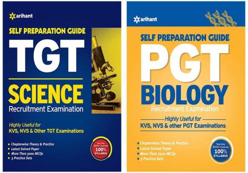 Combo Of 49011020Tgt Guide Science Recruitment & PGT Guide Biology Recruitment Examination Set of 2 Books