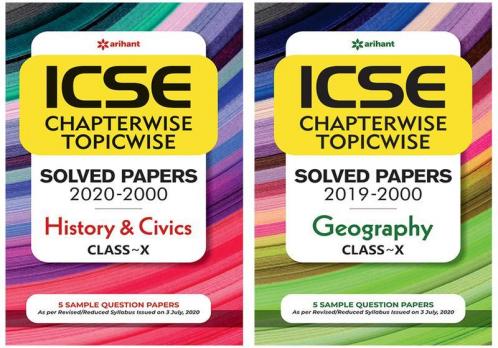 Combo Of ICSE Chapterwise History & Civics 10th  & ICSE Chapterwise Geography 10th  Set of 2 Books