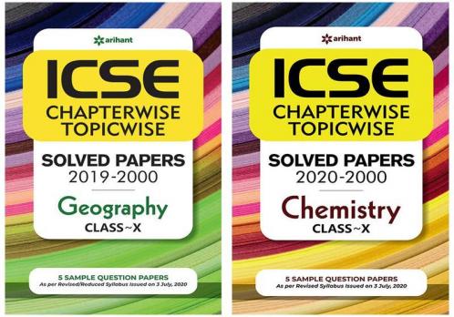 Combo Of ICSE Chapterwise Geography 10th  & ICSE Chemistry Class 10th  Set of 2 Books