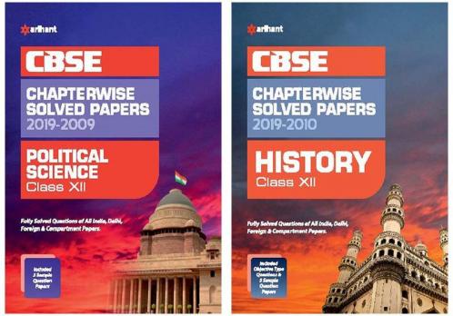 Combo Of CBSE Chapterwise Political Science 12th & CBSE Chapterwise History 12th Set of 2 Books