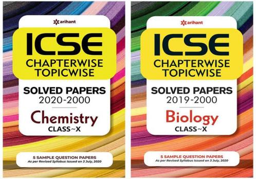 Combo Of ICSE Chemistry Class 10th  & ICSE Chapterwise Biology 10th  Set of 2 Books