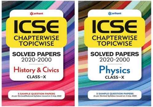 Combo Of ICSE Chapterwise History & Civics 10th  & ICSE Chapterwise Physics 10th  Set of 2 Books
