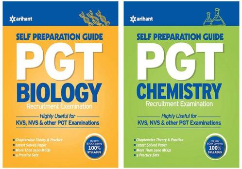 Combo Of PGT Guide Biology Recruitment Examination & PGT Guide Chemistry Recruitment Examination Set of 2 Books