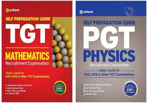 Combo Of TGT Guide Mathematics Recruitment Examination & PGT Physics Recruitment Examination Set of 2 Books
