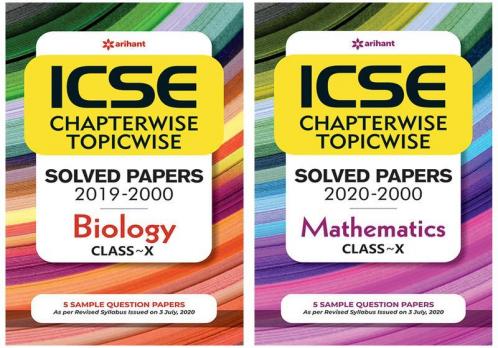 Combo Of ICSE Chapterwise Biology 10th  & ICSE Chapterwise Mathematics 10th  Set of 2 Books