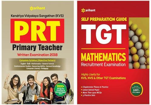 Combo Of KVS PRT (E) & TGT Guide Mathematics Recruitment Examination Set of 2 Books