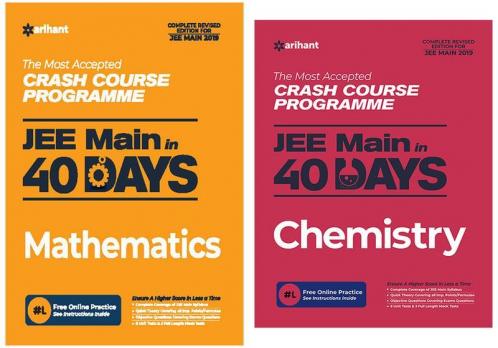 Combo Of 40 Days JEE Main Math & 40 Days JEE Main Chemistry (E) Old Set of 2 Books