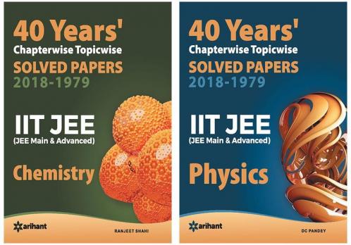 Combo Of 40 Years Chapterwise Chemistry (Old) & 40 Years Chapterwise Physics (Old) Set of 2 Books