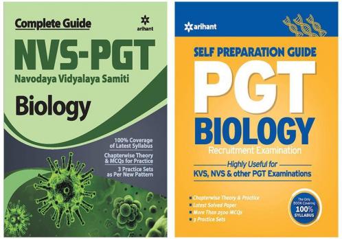 Combo Of NVS PGT BIOLOGY & PGT Guide Biology Recruitment Examination Set of 2 Books