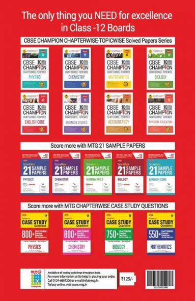 Score More Case Study Chapter wise Practice Questions Physics Class-12