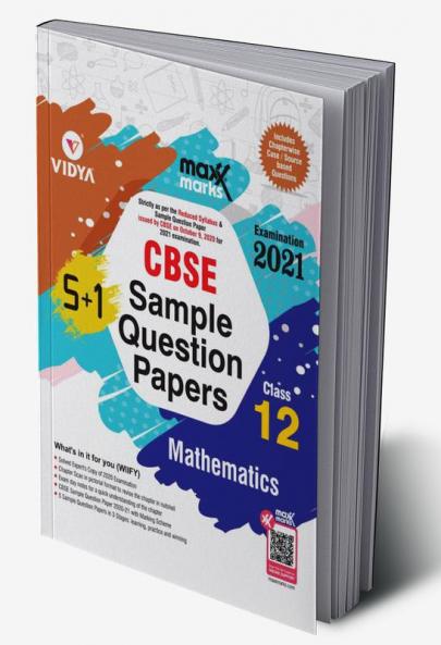 MaxxMarks CBSE Question Sample Paper Mathmatice Class 12 (For 2021 Exams)
