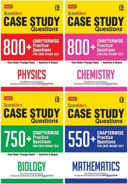 Score More Case Study Chapter wise Practice Questions Physics Chemistry Biology and Maths Class-12
