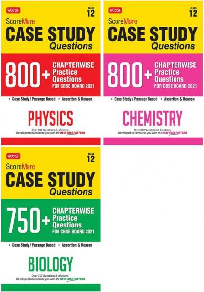 Score More Case Study Chapter wise Practice Questions Physics Chemistry and Biology Class-12