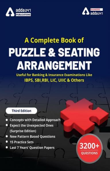 A Complete Book of Puzzles & Seating Arrangement (Third Printed English Edition)