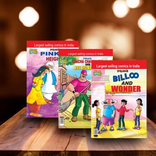 Chacha Chaudhary Billoo Pinki Comics In English |Set of 3 Comics|Latest Artwork By Diamond Toons