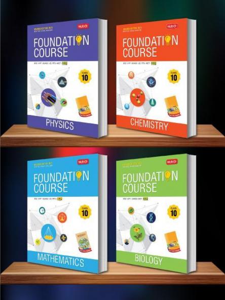 Foundation Course for JEE/NEET/NSO/Olympiad - Class 10 - Phy/Chem/Math/Bio (Set of 4 books)(New Edition)