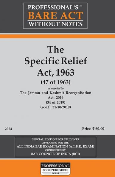 The Specific Relief Act 1963