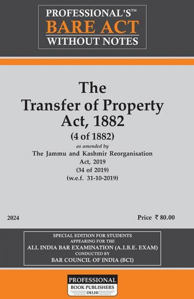 The Transfer of Property Act 1882
