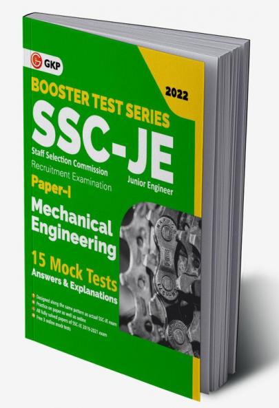 SSC 2022: Booster Test Series - JE Paper I - Mechanical Engineering - 15 Mock Tests