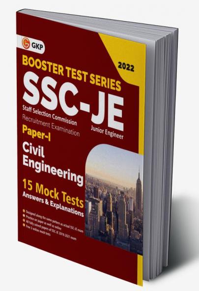 SSC 2022: Booster Test Series - JE Paper 1 - Civil Engineering - 15 Mock Tests (Answers)