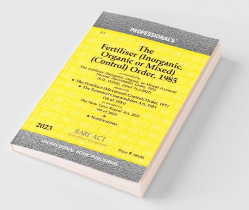 Fertiliser (Inorganic Organic or Mixed) (Control) Order 1985