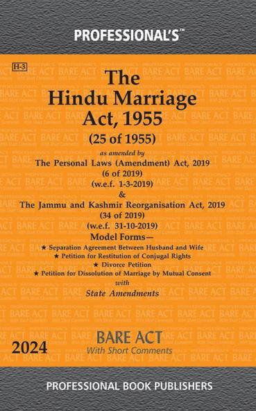Hindu Marriage Act 1955 as amended by Personal Laws (Amendment) Act 2019