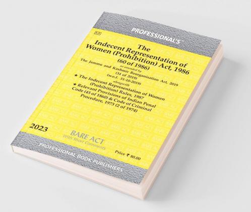 Indecent Representation of Women (Prohibition) Act 1986 as amended by Jammu and Kashmir Reorganisation Act 2019