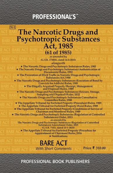 Narcotic Drugs and Psychotropic Substances Act 1985 alongwith Rules
