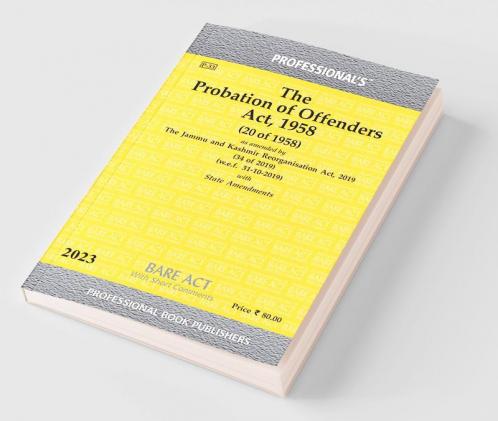 Probation of Offenders Act 1958 as amended by Jammu and Kashmir Reorganisation Act 2019