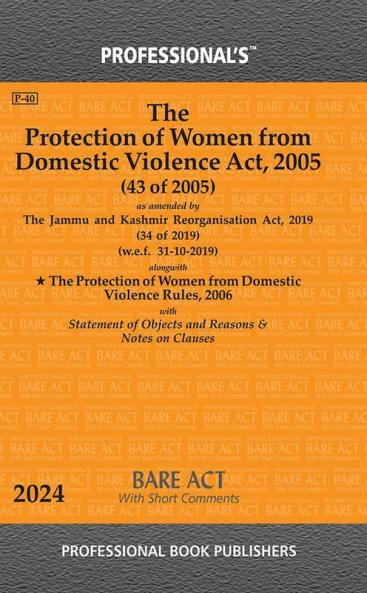 Protection of Women from Domestic Violence Act 2005 as amended by Jammu and Kashmir Reorganisation Act 2019