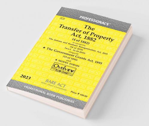 Transfer of Property Act 1882 as amended by Jammu and Kashmir Reorganisation Act 2019