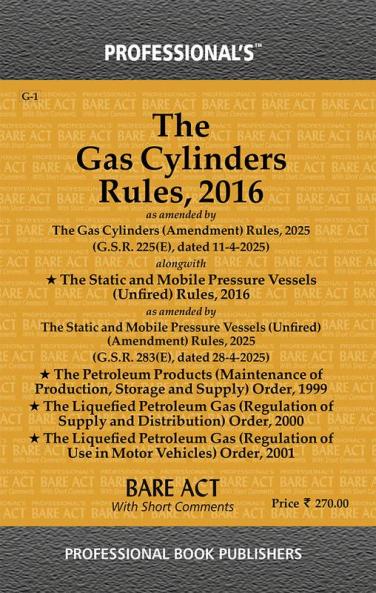 Gas Cylinders Rules 2016 as amended by Gas Cylinders (Amendment) Rules 2019