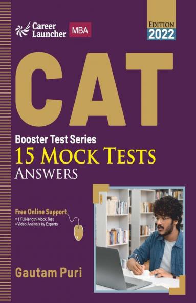CAT 2022 : Booster Test Series - 15 Mock Tests (Questions Answers & Explanations) by GKP