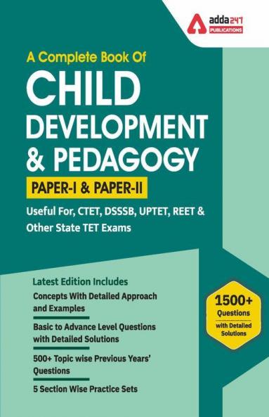 A Complete Book of Child Development & Pedagogy (English Medium) By Adda247