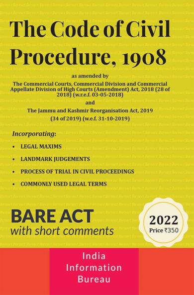 The Code of Civil Procedure 1908 (Bare Act)