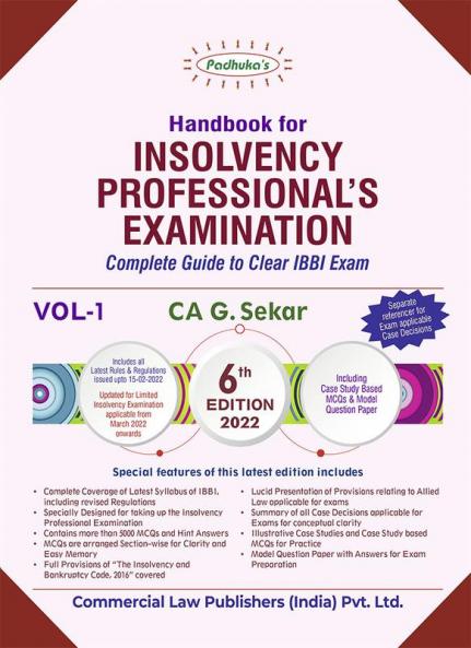 Handbook for Insolvency Professional's Exam (2 Vol.s)