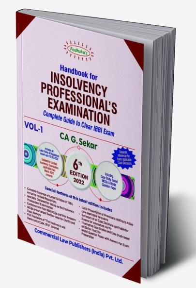 Handbook for Insolvency Professional's Exam (2 Vol.s)