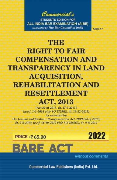 Right to Fair Compensation & Transparency in Land Rehabilitation & Resettlement Act 2013