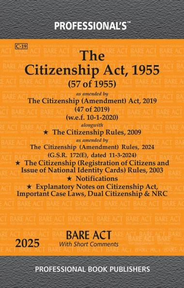 Citizenship Act 1955 alongwith Rules & Acts